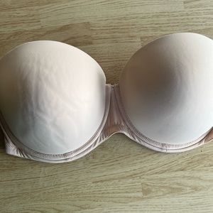 Pink By Victoria Secret Strapless bra 36DD